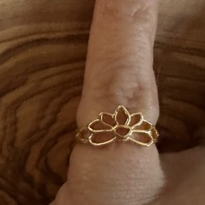 Gold plated toe or pinky ring