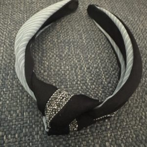 Grey Black sparkly headband