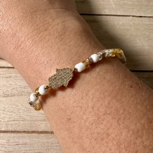 Handmade hamsa bracelet