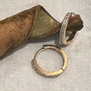 Small round shape pair with sparkles