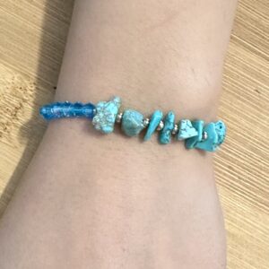 Adjustable turquoise irregular