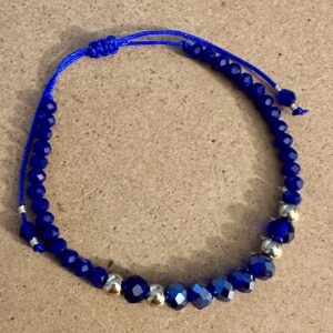 Royal blue and sparkle beads