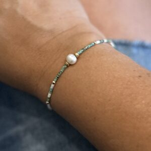 Light green and pearl armcandy