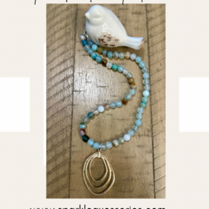 Handmade Earth tone beads necklace