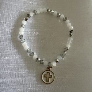 Handmade light grey with cross