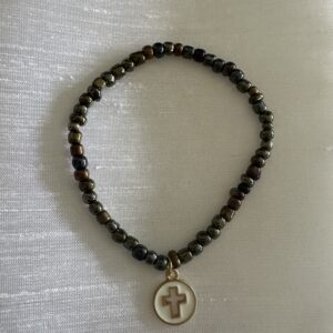 Handmade pewter with cross