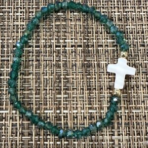 Green  with white cross