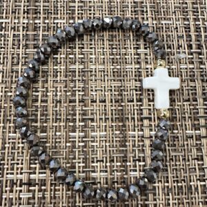 Pewter with white cross