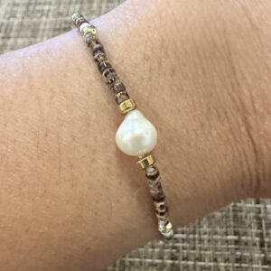 Tiny beads with pearl