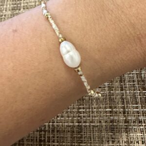 Tiny beads with pearl