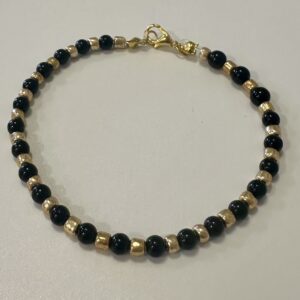 Black and gold spacers