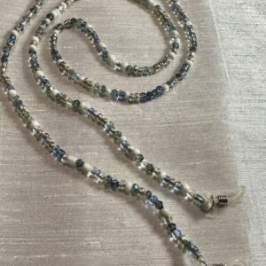Handmade White and Blue glasses chain