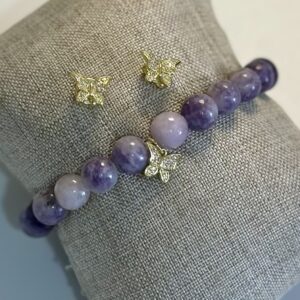 Purple and butterfly set