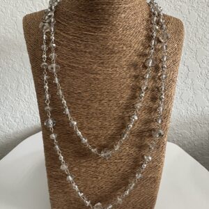 Extra long clear beads