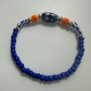 Royal blue and Orange