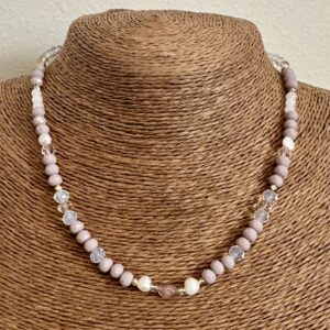 Blush tones necklace